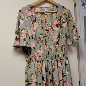 NWT Mint and Pink Floral Dress